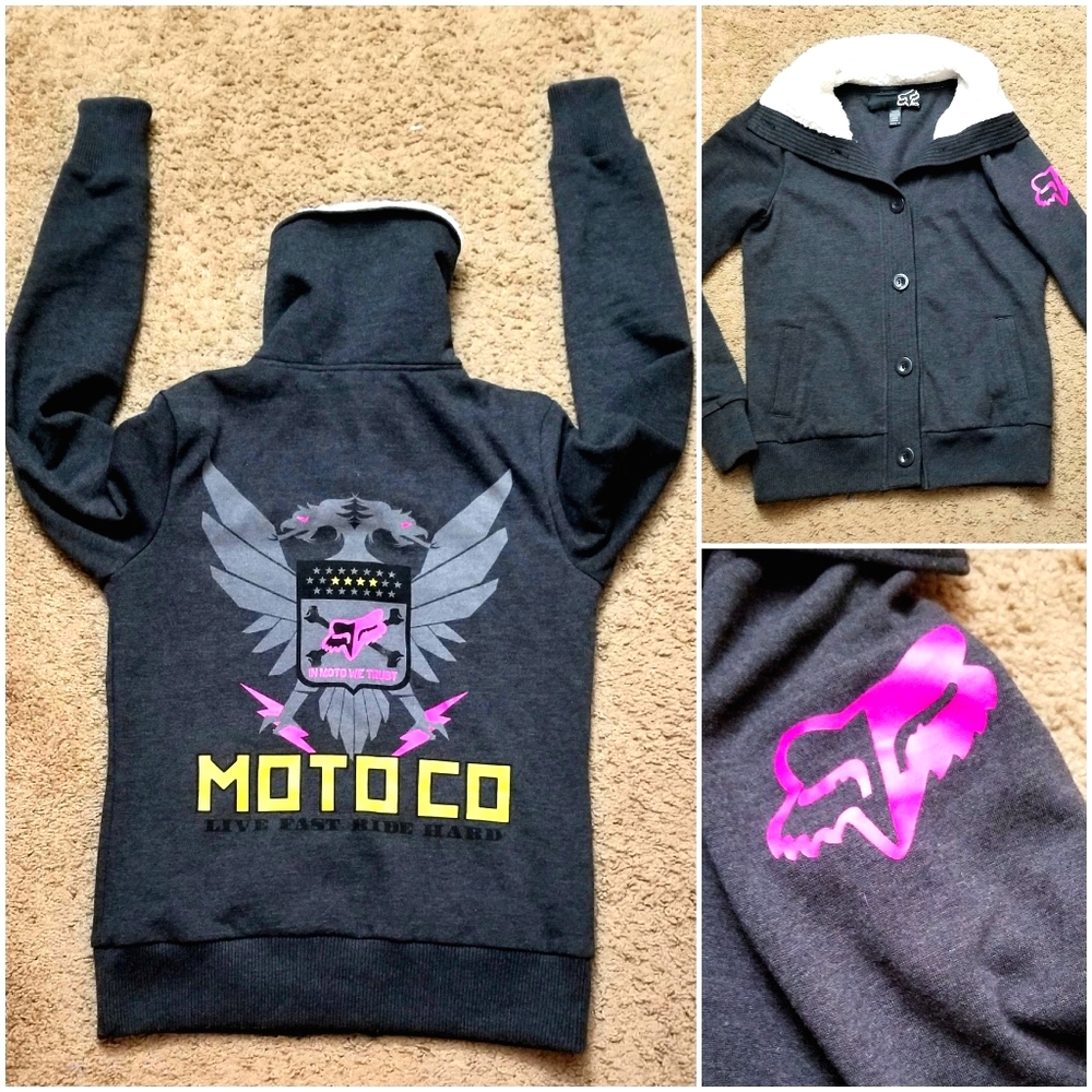 HOTTT!!!! Fox riders gray medium hoodie